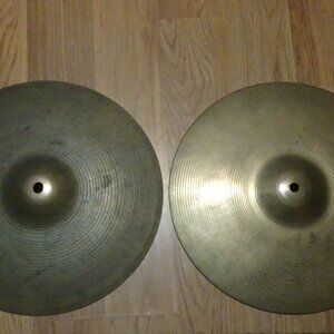 Vintage 1980's Sabian 13" Regular Hi hats